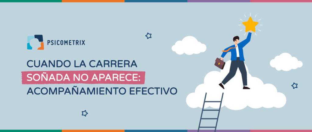 Joven alcanzando una estrella como metáfora de acompañamiento efectivo en orientación vocacional.
